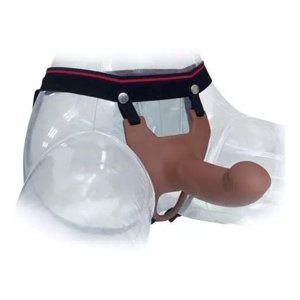 D&M - Arnes Strapon Con Prótesis Hueca De Silicona.