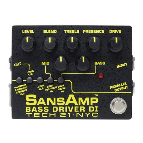 Preamplificador De Bajos/Di Pedal Tech 21 Sansamp Bass Driver Di V2