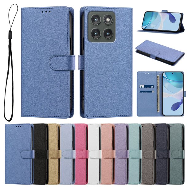 Cartera para Motorola Edge 2026 con Bolsillo de Tarjetas, Azul