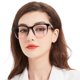 thumbnail image 1 of Gafas de lectura AEZUNI Oversize cuadradas 1.75 morado para mujer, 1 of 7