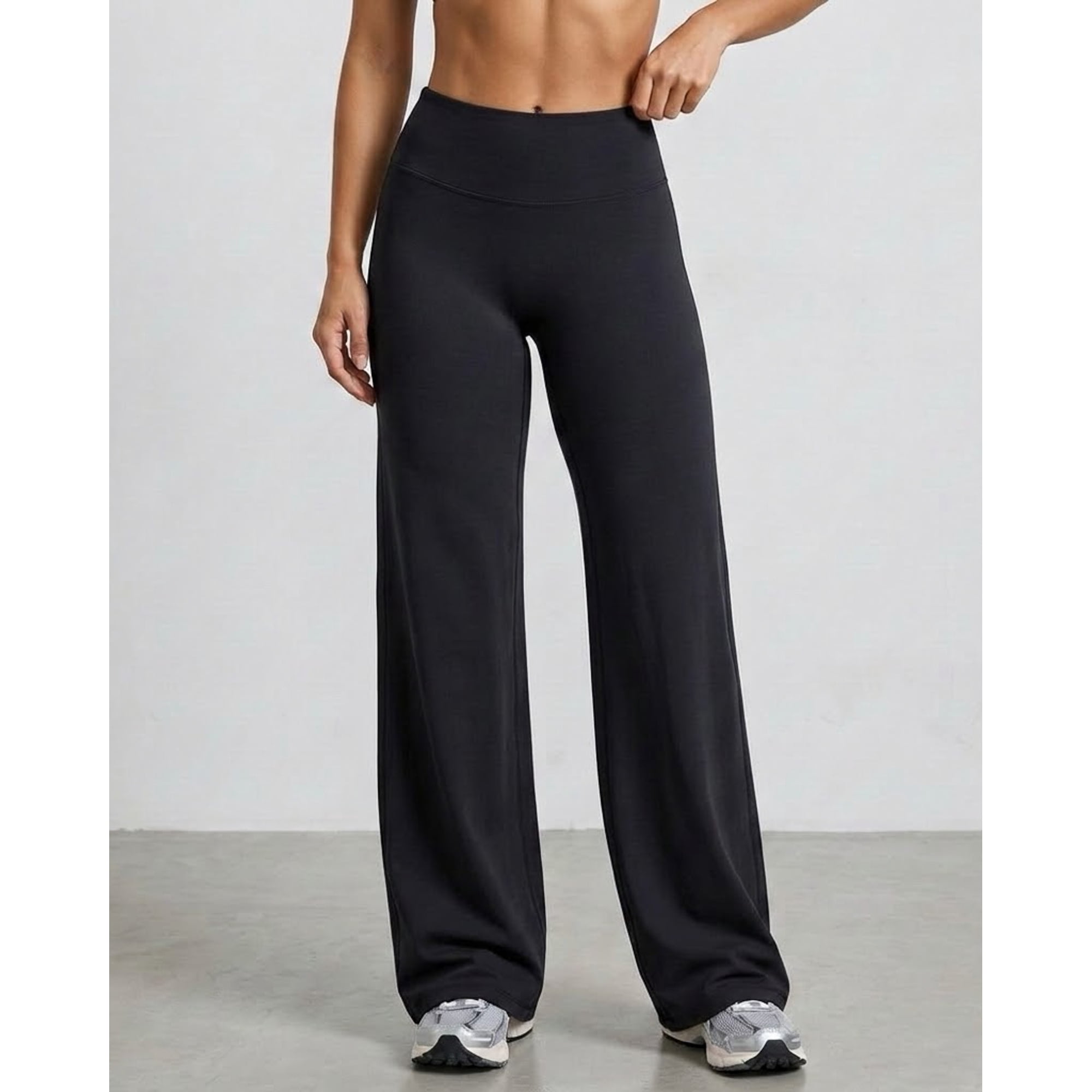 Flix Spa - Pantalón Palazzo Estilo Baggy Para Mujer De Tiro Alto Con Calce De Calidad