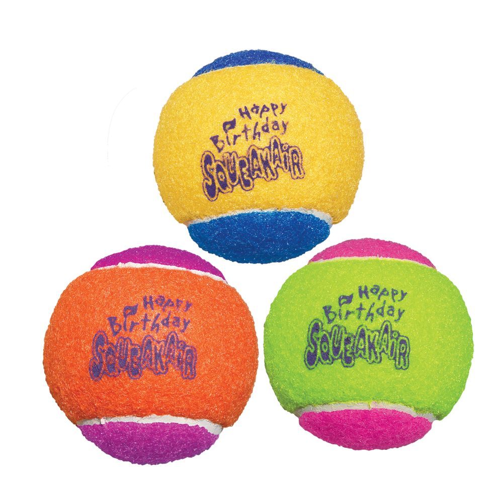 Juguete Kong Birthday Balls Set Perro, 3 X Medium (6Cms)