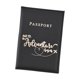 thumbnail image 3 of PU Pasaporte Monedero Protección Pasaportes ID Tarjeta Caso Mujer Hombre Pasaporte Cubierta Negro, 3 of 5
