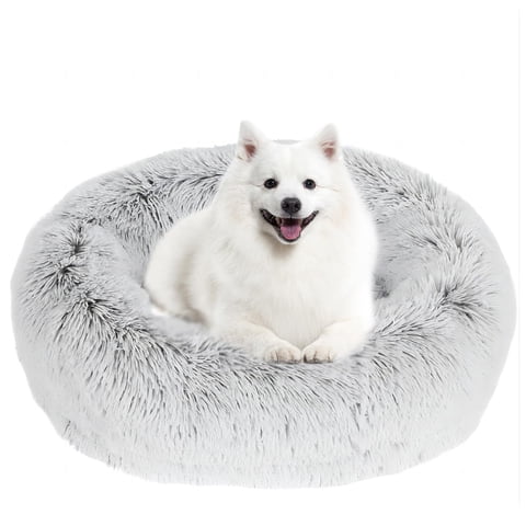 Cama Para Perros Jollyvogue, Relajante Y Ansiolítica, Rosquilla Para Mascotas Grandes