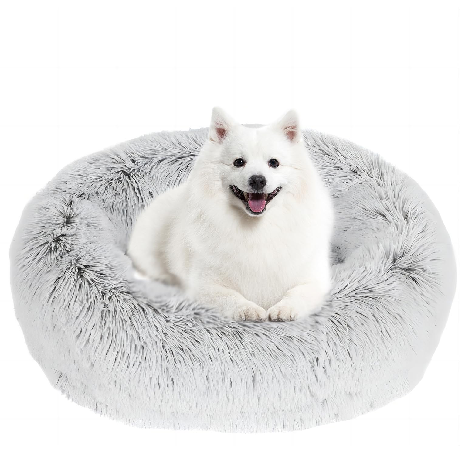 Cama Para Perros Jollyvogue, Relajante Y Ansiolítica, Rosquilla Para Mascotas Grandes