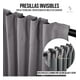 thumbnail image 4 of Cortina 100% Blackout 2 Paños 220x140 Lino Termica Roller Az Gris gris, 4 of 9