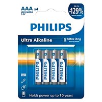 4 Pilas Alcalinas Aaa Blíster Philips Lr03E4B - Ps