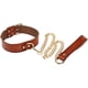 thumbnail image 4 of Gargantilla de cuero con cadena ajustable y anilla de metal desmontable, accesorios de joyería para fiestas, 4 of 4