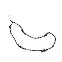 Magideal - Cadena De Cuentas Para Teléfono, Cordón Para Teléfono Con Cuentas, Artesanía Multiusos, Pulsera Creativa Resistente, Llavero De Cuentas Decorativo Negro