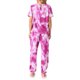 thumbnail image 3 of INSPIRE CHIC Conjunto de Pijama de Mujer con Diseño Tie Dye, Mezcla de Algodón Suave, Manga Corta, Ropa de Estar con Bolsillos L Rosa, 3 of 6