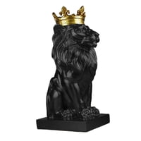 Magideal - Estatua De Cabeza De Estilo Nórdico, Decoración De Mesa, Colección De Artesanía De Resina, Escultura Ornamental Para Estante De Sala De Estar, Negro