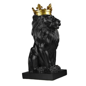 Magideal - Estatua De Cabeza De Estilo Nórdico, Decoración De Mesa, Colección De Artesanía De Resina, Escultura Ornamental Para Estante De Sala De Estar, Negro
