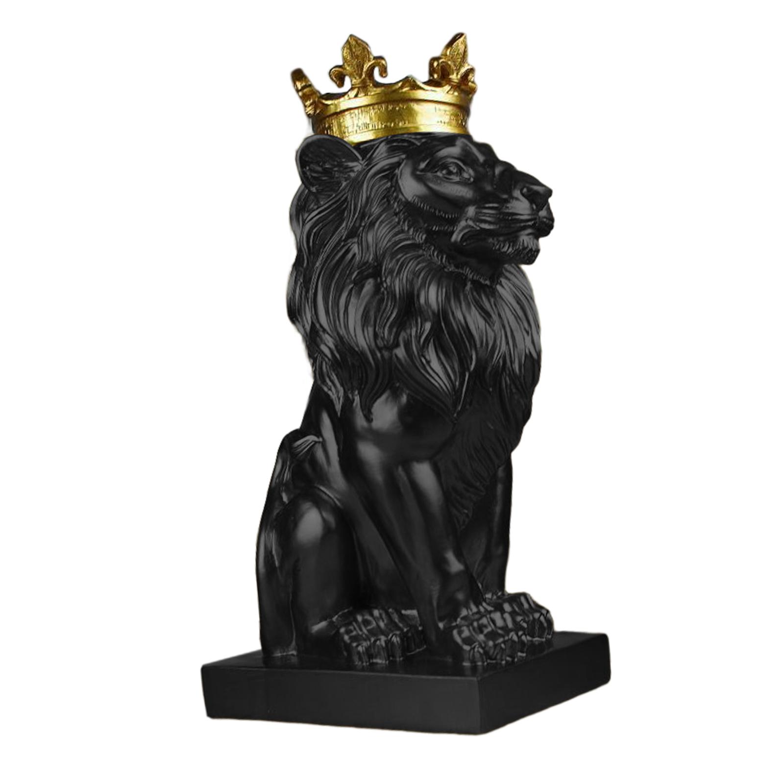 Magideal - Estatua De Cabeza De Estilo Nórdico, Decoración De Mesa, Colección De Artesanía De Resina, Escultura Ornamental Para Estante De Sala De Estar, Negro