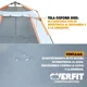 thumbnail image 3 of Carpa De Camping 6 Personas Overfit Impermeable 500mm Gris, 3 of 3