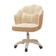 thumbnail image 3 of Silla De Oficina Giratoria De Terciopelo Suave Para Escritorio, Muebles De Oficina Y Sala De Lectura, Color Beige, 3 of 5