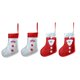 thumbnail image 3 of 4 Piezas De Fieltro De Tela Preciosa Medias De Navidad Decoración Colgante De Vacaciones De Navidad, 3 of 5