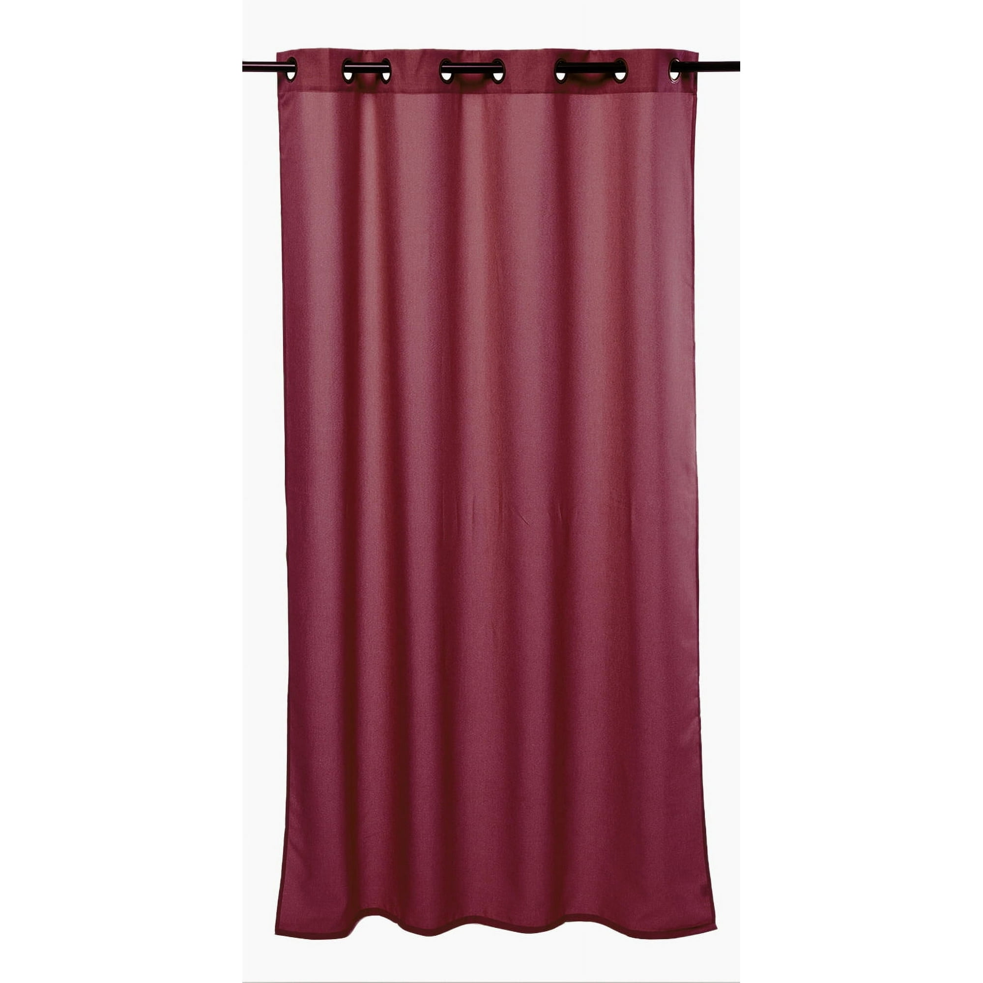 Zahr - Cortina Tipo Lino Burdeo