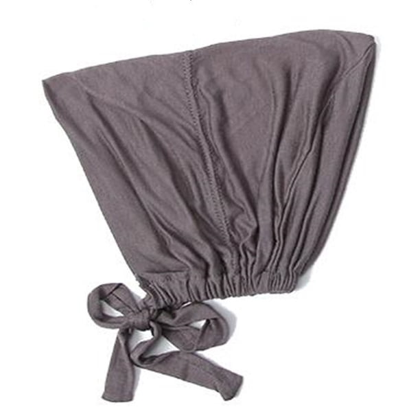 Stay Stylish & Comfortable with Adjustable Inner Under Hijab Cap - Solid Color Bonnet Caps with Ties Back