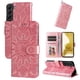 thumbnail image 4 of Funda tipo cartera FOXDOCK para Samsung Galaxy S22 Plus , diseño girasol en relieve, cuero PU, cierre magnético, soporte y tarjetero, 4 of 5