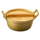 thumbnail image 2 of Olla de fideos Ramen coreanos de aleación de aluminio con tapa de bambú, olla de 21 cm, olla de cocina Ramen para Picnic Camping senderismo al aire, 2 of 5