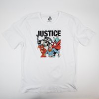 Polera Hombre Justice League Team Blanco Dc Comics