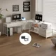 thumbnail image 2 of Escritorio Homeoffice Esquinero Forma L Oficina Convertible Blanco, 2 of 6