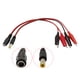 thumbnail image 3 of 2X Clip de Caimán a Alimentación DC Macho Hembra Conector de Enchufe Adaptador DC 5.5 X 2.1mm Clips de Cocodrilo Cables de Prueba 25cm, 3 of 8