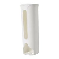 Bothyi - Soporte Para Bolsas De Comestibles, Organizador Portátil De Bolsas De Basura Para Baño, Hogar, Cocina, Blanco