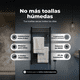 thumbnail image 3 of Calefactor Secador de Toallas Programable 500 w Mural 88x54 cm Vesubio Negro, 3 of 6