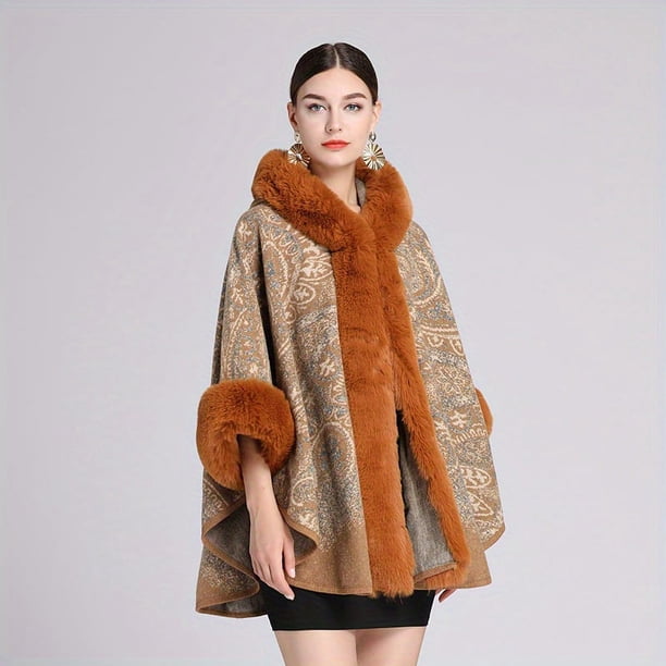 25.60"X64.96" Imitation Rabbit Fur Shawl Scarf Collar Imitation Cashmere Cloak Winter Cold And Warm Shawl Wrap