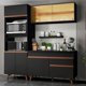 thumbnail image 1 of Kit Muebles de Cocina Madesa Reims 190 cm 02 Negro, 1 of 9