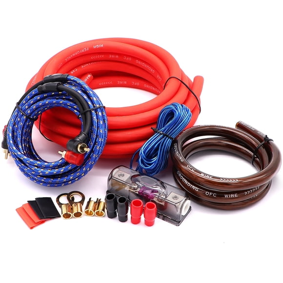 Kit De Cableado Para Amplificador Calibre 0 3000 W Con Fusible Agu