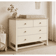 thumbnail image 2 of Cómoda "Pelú" 4 Cajones Mueble de Bebé - Beige - 100x40x90 cm, 2 of 3