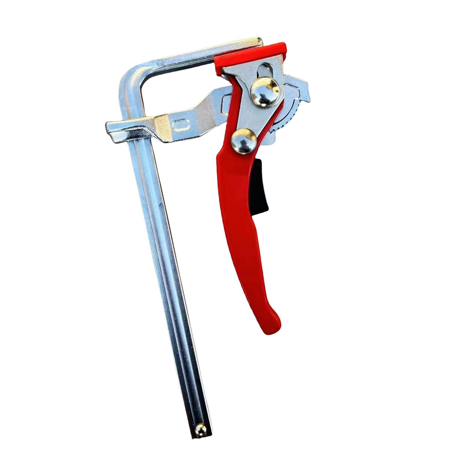 Magideal - Abrazadera Para De Carril Con Brazo De Carraca Rápida Sujeción Multiángulo Liberación Rápida Y Construcción De Acero Resistente Adecuada Para 120 Mm X 60 Mm