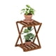 thumbnail image 1 of Mesa de patio Furinno TIOMAN de 2 niveles de madera natural para exteriores, 1 of 6