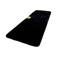 Fei Ya - Pasillera Alfombra Peluda Liviana 70X150 Ultra Suave Negro