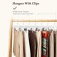 thumbnail image 4 of Perchas para pantalones y faldas HOUSE DAY, 14 pulgadas, plástico transparente, 50 unidades, 4 of 9