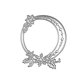 thumbnail image 2 of Troqueles de corte de metal con forma de copo de nieve navideño con forma de marco circular, 2 of 8