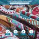 thumbnail image 4 of Juego de colcha Qucover Queen 234 × 249 cm multicolor con diseño paisley, 4 of 6