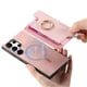 thumbnail image 4 of Funda Magnética Para Samsung Galaxy S24 Ultra Con Billetera Y Anillo Protector Resistente Rosa, 4 of 5