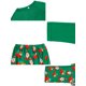 thumbnail image 4 of INSPIRE CHIC Pijamas de Navidad Santa Ropa de Casa Manga Larga Tops y Pantalones Conjunto de Pijamas Familiar ["Hombres"] L Verde, 4 of 4