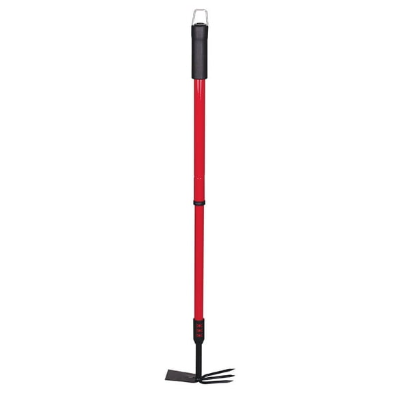 Home Rake Bond de 37 pulgadas con mango de acero y cabeza de acero de 3 puntas