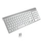thumbnail image 2 of Teclado Inalámbrico Delgado De Escritorio 2,4G Silencioso Para PC Portátil Teclado Numérico Plateado Blanco, 2 of 3