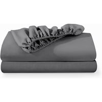 Aura Zeus - Sabanas Bajera 2 Plazas Gris Ultra Suave Hilos