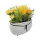 thumbnail image 3 of Planta Artificial Macetero Ceramica Blanco Arreglo Floral amarillo, 3 of 6