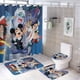 thumbnail image 1 of La casa de Mickey de Disney-theme 4-Piece Shower Curtain Set with Rugs, Waterproof Bathroom Decor Set Includes Bath Mat, U-Shaped Rug, Toilet Lid Cover and Curtain with Hooks, 1 of 6