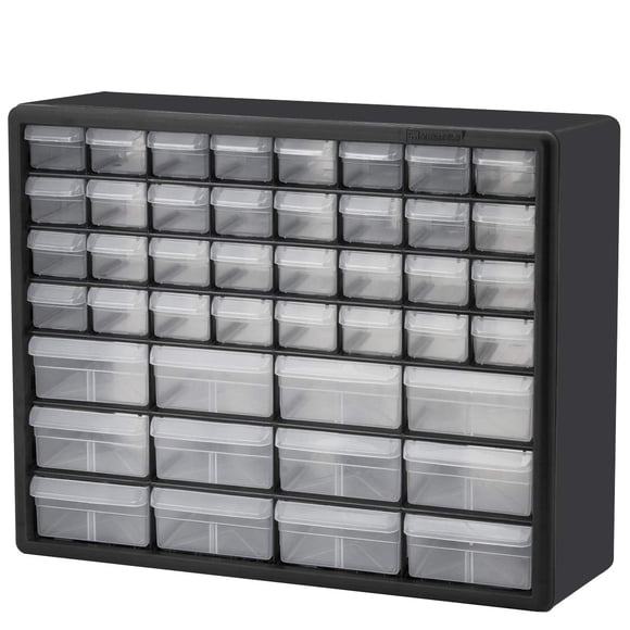 Gabinete de Almacenamiento Akro-Mils 10144 con 44 Cajones, Negro