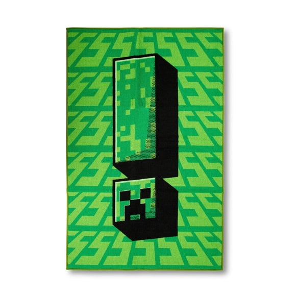 Alfombra Ukonic Minecraft Green Creeper 150 x 100 cm
