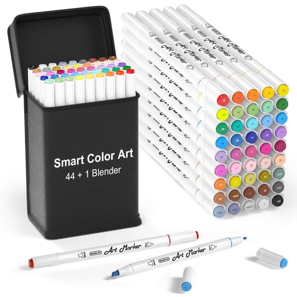 Art Markers Smart Color Art, paquete de 45 unidades con batidora a base de alcohol