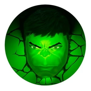 Fxlight - Aplique Mural 3D Diseño Cara De Hulk